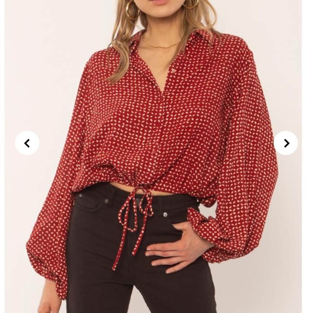 NWT Amuse Society Womens Camille Woven Top